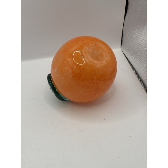 Vintage Glass Orange Fruit Hand Blown Mid Century Decor - Picture 3 of 3